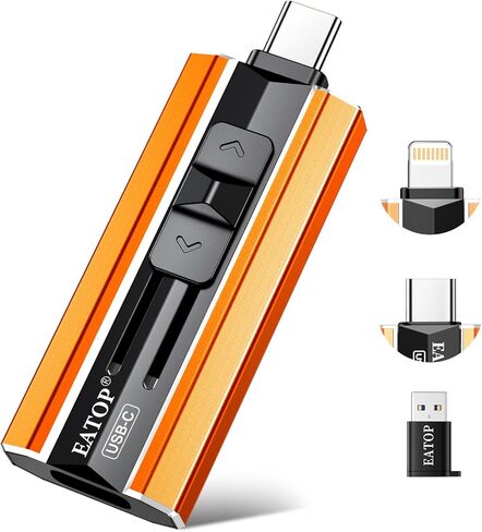 EATOP 256GB Dual Interface Flash Drive, No App Required, Portable USB Storage Memory Stick for iPhone, iPad, Android, PC & Mac – Easily Stores Photos, Videos & Files (Lavender Purple) in Saudi Arabia
