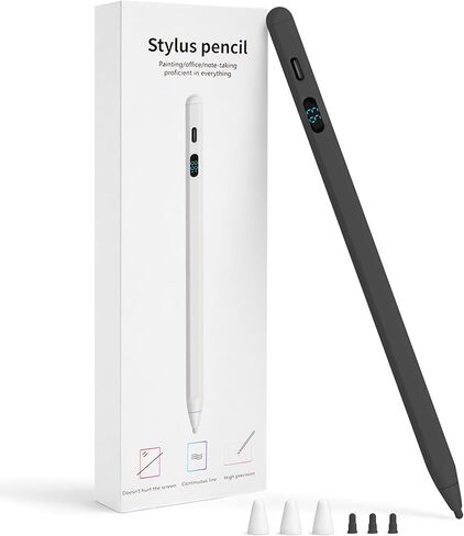 Stylus Pen for iPad & iPhone, Smartphone, Dual OS Active Pencil with LED Display, Universal X3 Stylus with Tilt Sensitivity, Compatible with Android Tablet Xiaomi HP Lenovo Pad Galaxy Tab in Saudi Arabia