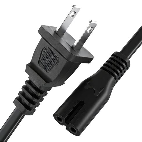 TPLTECH 8ft 2 Prong Power Cord for Xbox Series S/X, Xbox One S/X, PS5, PS4, Samsung TV, HP Printer in Saudi Arabia