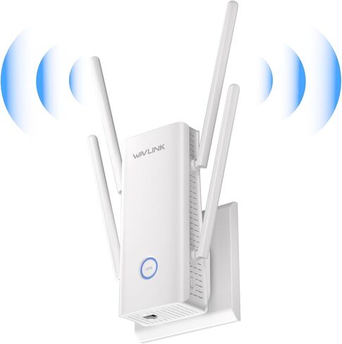 موسع واي فاي WAVLINK AX3000 - معزز موسع واي فاي 6 للإنترنت مع 5 هوائيات عالية الكسب وتكوين الشعاع، تغطية منزلية كاملة مزدوجة النطاق، منفذ جيجابت، وضع مكرر/AP/جهاز التوجيه in Saudi Arabia