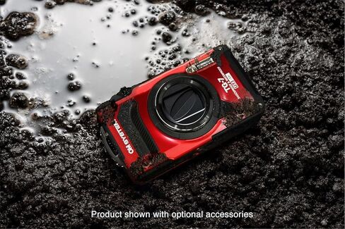 OM System Olympus Tough TG-7 Underwater Digital Camera (Red) 12MP BSI CMOS Sensor, Waterproof, Shockproof, Freezeproof, 4K Video, GPS, Field Sensor System, Compact Camera with Bag and 64GB Card in Saudi Arabia