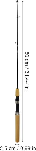 Ultralight Ice Fishing Pole Shrimp Lure Rod 0.8m Short Outdoor Fiber Fishing Tool Supplies in Saudi Arabia