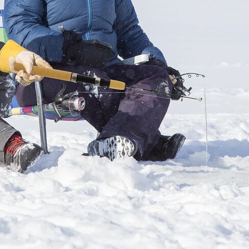 Ultralight Ice Fishing Pole Shrimp Lure Rod 0.8m Short Outdoor Fiber Fishing Tool Supplies in Saudi Arabia