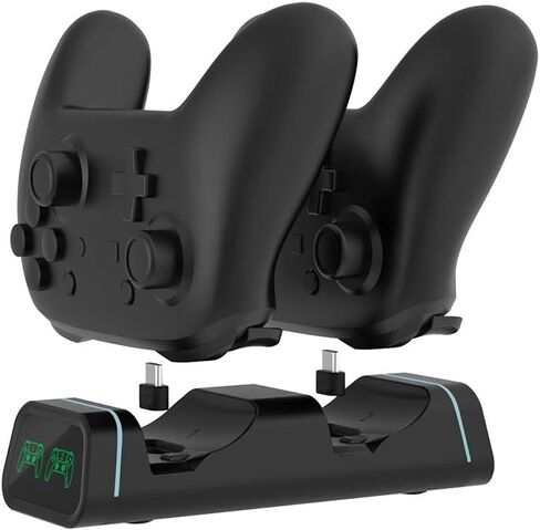 2-in-1 Fast Charging Dock for Switch Pro/PS5/Xbox Series X Controllers, Smart LED Indicator, Safe Charging with Overcharge Protection with USB-C Cable in Saudi Arabia