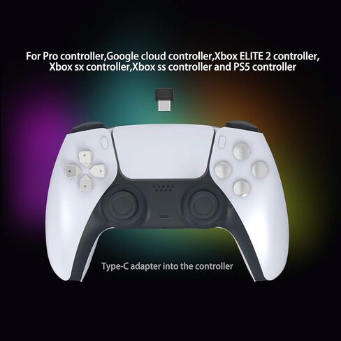 2-in-1 Fast Charging Dock for Switch Pro/PS5/Xbox Series X Controllers, Smart LED Indicator, Safe Charging with Overcharge Protection with USB-C Cable in Saudi Arabia