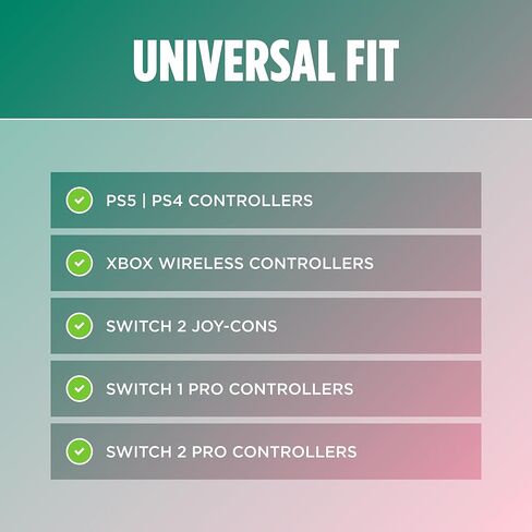 مقابض الإبهام المضادة للانزلاق من KontrolFreek - إصدار Strawberry Sage لجهاز Nintendo Switch Pro وSwitch 2 Joy-Con وPlayStation 4 وPlayStation 5 وXbox One وXbox Series X|S | 4 عبوات | وردي/أخضر in Saudi Arabia