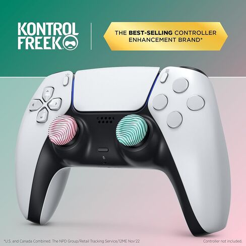 مقابض الإبهام المضادة للانزلاق من KontrolFreek - إصدار Strawberry Sage لجهاز Nintendo Switch Pro وSwitch 2 Joy-Con وPlayStation 4 وPlayStation 5 وXbox One وXbox Series X|S | 4 عبوات | وردي/أخضر in Saudi Arabia