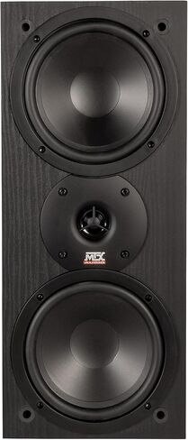 MTX Audio MONITOR60i 6.5 Inch 2-Way Bookshelf Speakers, 200W Polypropylene Wired Home Theater and Music Speaker System with RCA Input, Black in Saudi Arabia