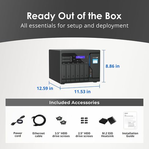 QNAP TS-855X-8G-US 8 Bay عالي الأداء 8-core 10GbE NAS لنشر تخزين البنية التحتية الهجينة وتطبيقات المحاكاة الافتراضية عالية السرعة (بدون أقراص) in Saudi Arabia