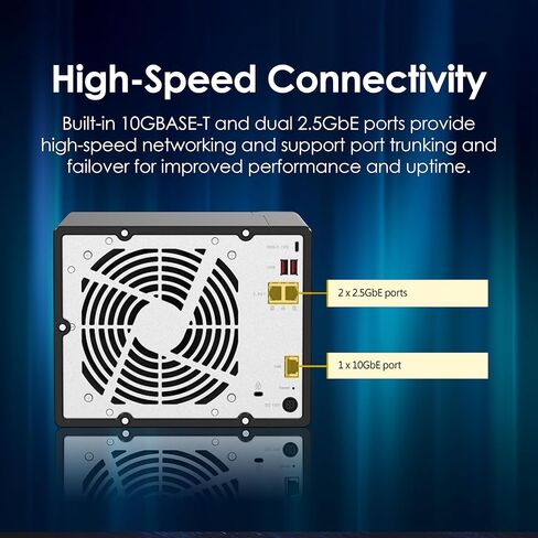 QNAP TS-h973AX-32G 9-Bay QuTS Hero NAS مع اتصال 10 جيجابت/2.5 جيجابت in Saudi Arabia