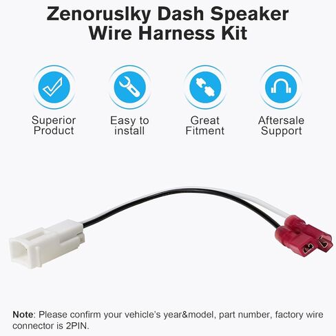 Dash Tweeter Speaker Harness Compatible with Dodge RAM Grand Caravan Journey 06-18,Jeep Grand Cherokee Wrangler JK 07-20,Chrysler 200 300 11-17,72-7902 Car Tweeter Harness Wire Adapter Kit in Saudi Arabia