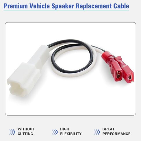72-7901 Car Door Speaker Wiring Harness Adapter Kit Compatible with 1990-2002 Mazda 323 626 MPV MX3 MX6 RX7 Millenia Protege,2PIN Aftermarket Speaker Wire Adapter Connector Cable 4PCS in Saudi Arabia