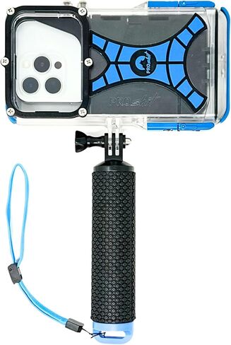 ProShot Dive 2.0 - غطاء iPhone مقاوم للماء، مُصنف حتى 130 قدمًا، متوافق مع جميع أجهزة iPhone، حافظة كاميرا تحت الماء للغوص والغطس. (يناسب جميع أجهزة iPhone بما في ذلك 17 Pro و17 Pro Max) in Kuwait