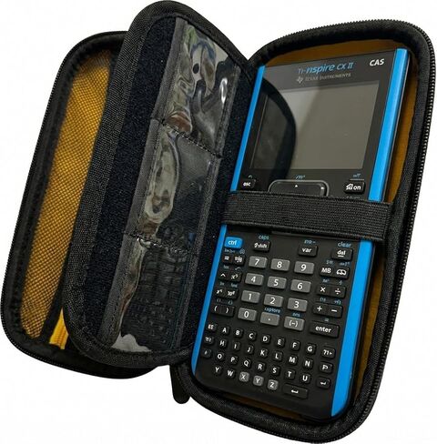 Protective Storage Case for TI-84 Plus CE, TI-Nspire CX II CAS, HP Prime Graphing Calculators, Black/Yellow in Saudi Arabia