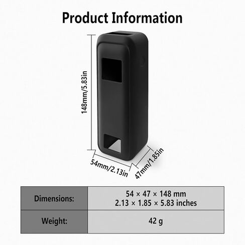Geiomoo Soft Silicone Case for Anker Prime Power Bank 20100mAh Charger 220W, Flexible Scratch Resistant Cover with Lanyard (Black) in Saudi Arabia