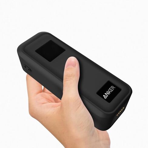 Geiomoo Soft Silicone Case for Anker Prime Power Bank 20100mAh Charger 220W, Flexible Scratch Resistant Cover with Lanyard (Black) in Saudi Arabia