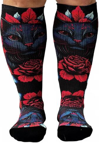 Crazy Compression Socks, Comfortable Support Socks for Recovery, Travel, Hiking, and Long-Hour Comfort w/Fun Designs in Saudi Arabia