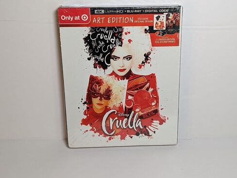Cruella [Target Exclusive Art Edition 4K Ultra HD + Blu-ray + 2 Foil-Etched Prints] in Saudi Arabia