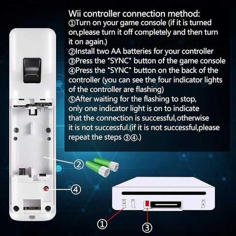 SWCTIM Wii Controller 2 Pack,Remote Controller with Silicone Case and Wrist Strap,Compatible with Wii/Wii U (Black and White) in Saudi Arabia