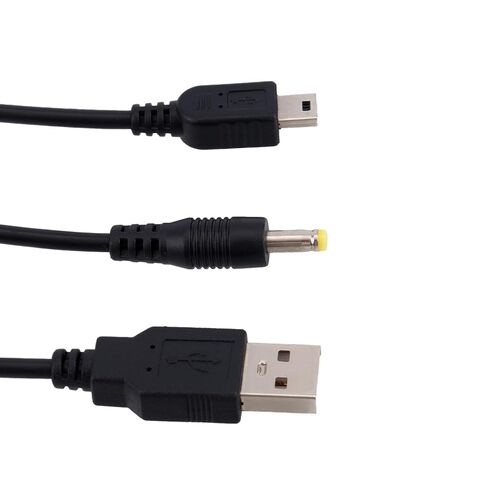3pcs 2-in-1 Charger Cable Compatible with 1000/2000/3000/E-1000 Series & PS3 Controller, 120cm/3.9ft USB Power & Data Sync Cable for Travel Home Use in Saudi Arabia