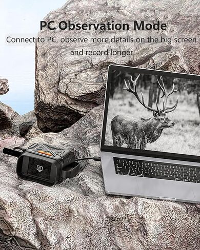 T TAKMLY Night Vision Goggles, 2624FT-10X Digital Zoom, 2.8'' HD Screen Infrared Binoculars with 64GB TF Card for Photos and Videos, for Adults Outdoor Camping and Wildlife Observation (Black) in Saudi Arabia