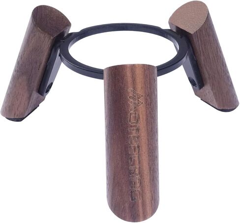 Solid Walnut Wood Stand for HomePod Mini - 100% Black Walnut Speaker Holder, Sound Improving Desktop Stand with Waterproof Protection, Non-Slip Base, Fully Assembled, Minimalist Aesthetic Desk Decor in Saudi Arabia