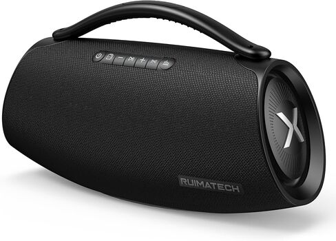 مكبر صوت بلوتوث Boombox بقوة 300 واط، صوت قوي كبير مع صوت جهير عميق 80 واط، نظام صوتي ثلاثي الاتجاهات، TWS، IPX6 مقاوم للماء للحفلات الخارجية والترفيه المنزلي in Kuwait