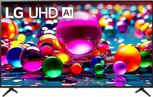 LG 65UA7700PUB 65 Inch UA77 LED AI 4K UHD Smart webOS TV (2025) Bundle with Premiere Movies Streaming, 6Ft HDMI Cable & Deco Gear CPS Exclusive 26 Month Protection Pack (BEACH-CPS-26M750) in Saudi Arabia