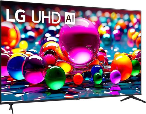 LG 65UA7700PUB 65 Inch UA77 LED AI 4K UHD Smart webOS TV (2025) Bundle with Premiere Movies Streaming, 6Ft HDMI Cable & Deco Gear CPS Exclusive 26 Month Protection Pack (BEACH-CPS-26M750) in Saudi Arabia