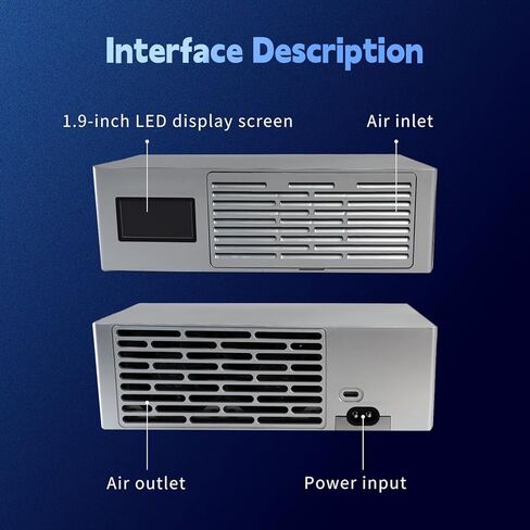 Bitcoin Miner LV08 Pro، 7TH/s 150W BTC Miner SHA256 خوارزمية تشفير التعدين المنزلي والمكتب، جهاز تعدين Bitcoins Lotto in Kuwait