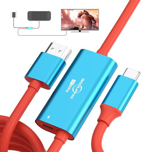 Switch 2 Dock Portable TV Docking Station Compatible with Nintendo Switch / Switch2 / Steam Deck/ROG Ally X USB-C to HDMI Cable 4K@60HZ / HDMI 2.0 / USB3.0 5Gbps / PD3.0 100W TV Dock Station in Saudi Arabia