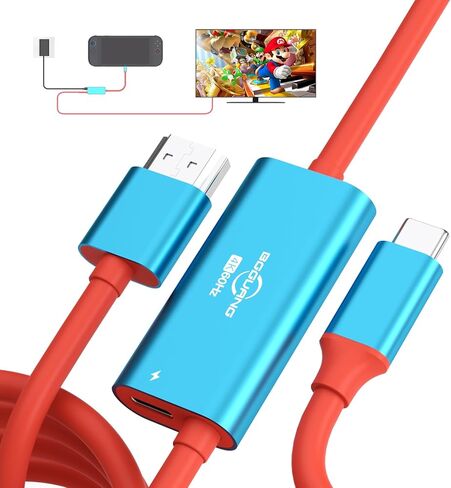 Switch 2 Dock Portable TV Docking Station Compatible with Nintendo Switch / Switch2 / Steam Deck/ROG Ally X USB-C to HDMI Cable 4K@60HZ / HDMI 2.0 / USB3.0 5Gbps / PD3.0 100W TV Dock Station in Saudi Arabia