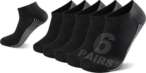 Sunew Bamboo Socks, Unisex Cushioned Comfortable Wicking Moisture Ankle Workout Hiking Socks 6 Pairs in Kuwait
