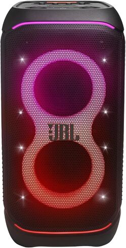 JBL PartyBox Stage 320 Portable Party Speaker with Wireless Two Microphone System (Black) in Saudi Arabia