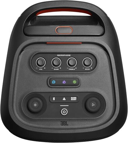 JBL PartyBox Stage 320 Portable Party Speaker with Wireless Two Microphone System (Black) in Saudi Arabia