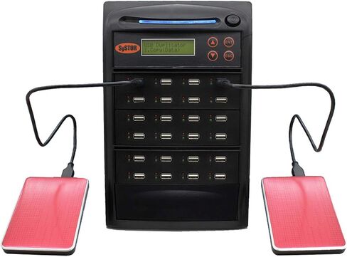 جهاز نسخ ومطهر Systor 1 إلى 31 USB لمحركات الأقراص الصلبة الخارجية المحمولة التي تعمل بمنفذ USB ومحركات أقراص الإبهام ذات ذاكرة الفلاش - SYS31EXH in Kuwait