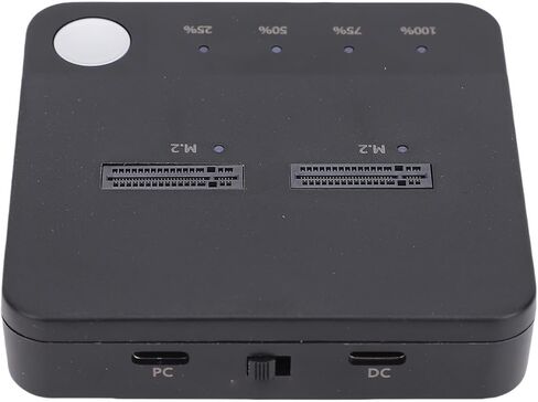 ناسخ M.2 SSD، محطة إرساء NVMe Cloner بسرعة 20 جيجابت في الثانية مع فتحات مزدوجة لمحركات أقراص PCIe وSerial ATA III SSD، توافق عالمي لفرق تكنولوجيا المعلومات والمستخدمين المنزليين in Kuwait