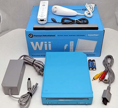 Nintendo Wii Limited Edition Blue Video Game Console Home System RVL-101 in Saudi Arabia