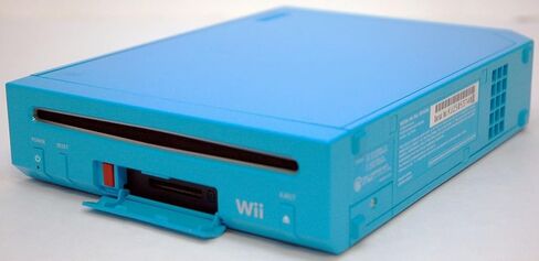 Nintendo Wii Limited Edition Blue Video Game Console Home System RVL-101 in Saudi Arabia