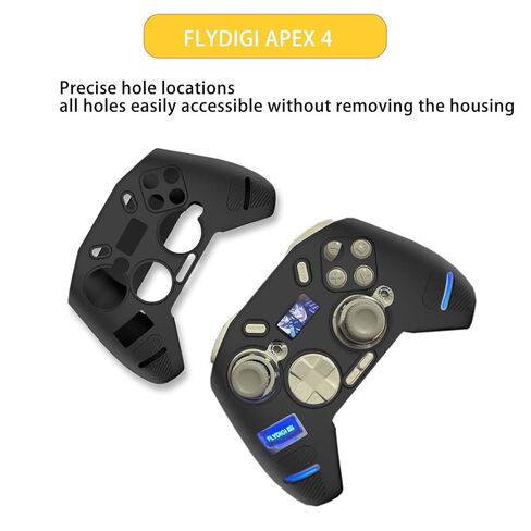 NOUKAJU Case for FLYDIGI APEX 4, Controller Case,Anti-Drop, Anti-Scratch,Shockproof,Silicone Protective Cover for FLYDIGI APEX 4 Wireless Controller(Black) in Saudi Arabia