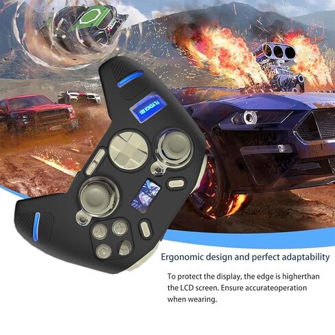 NOUKAJU Case for FLYDIGI APEX 4, Controller Case,Anti-Drop, Anti-Scratch,Shockproof,Silicone Protective Cover for FLYDIGI APEX 4 Wireless Controller(Black) in Saudi Arabia