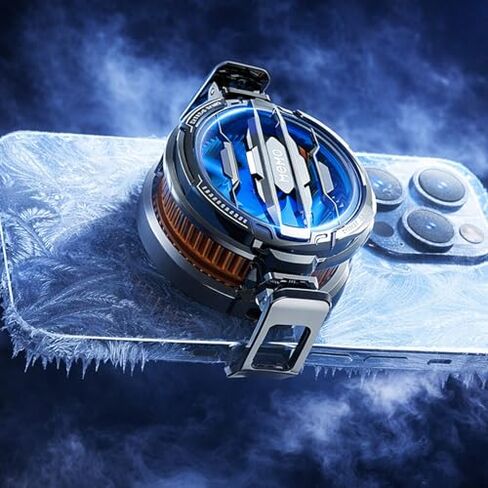 Magnetic Cell Phone Cooler, Phone Cooling Fan Portable Lightweight with Temperature Display for Mobile Gaming in Saudi Arabia