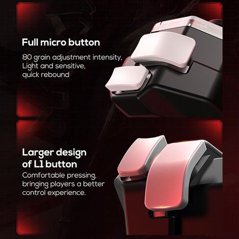Yunseity Mobile Game Controller Joystick for Android, 150mAh Gaming Gamepad, Intelligent Pressure Control Handheld Gaming Gamepad for Mobile Phones in Saudi Arabia