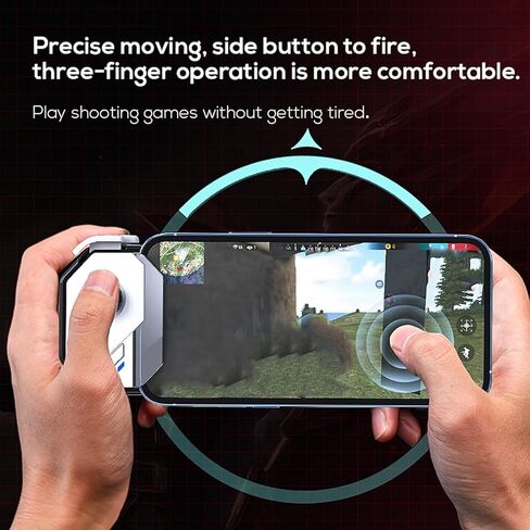 Yunseity Mobile Game Controller Joystick for Android, 150mAh Gaming Gamepad, Intelligent Pressure Control Handheld Gaming Gamepad for Mobile Phones in Saudi Arabia