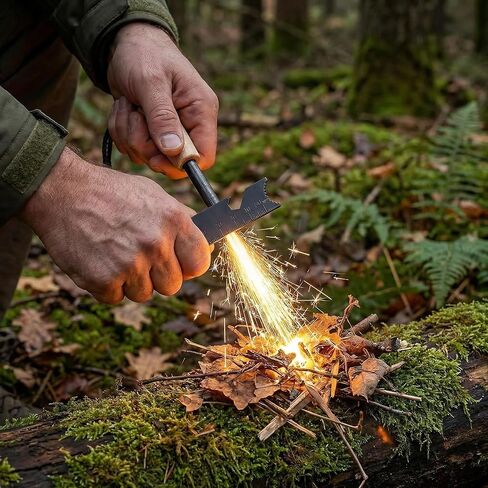 معدات النجاة من Fire Starter، تتضمن مجموعة Fire Starter قضيب مغنيسيوم، وأنبوب نفخ، ومهاجم فولاذي، وقطعتين من حبل القنب الفتيل وحقيبة خارجية متعددة الوظائف، ومشعلات إطفاء لأساسيات المشي لمسافات طويلة والتخييم in Saudi Arabia