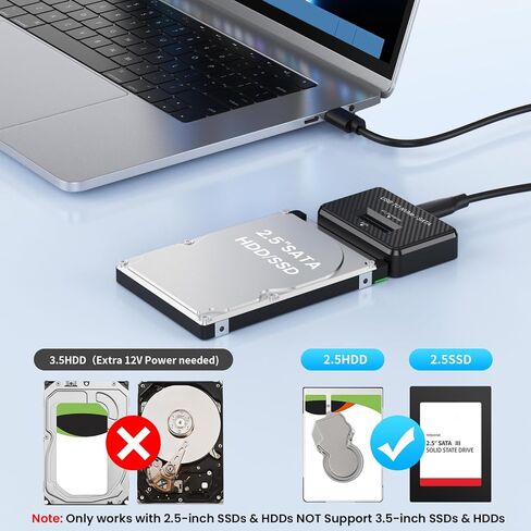 M2 NVMe SATA SSD قارئ القرص الصلب USB 3.2 Gen 2 10Gbps قارئ SSD خارجي لـ 2.5 بوصة HDD SSD M.2 NVMe SATA (M Key&M+B Key)، أحجام الدعم 2230 2242 2260 2280 22110 in Kuwait