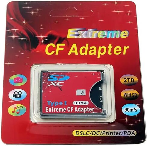 SD SDHC SDXC to CF Type I Compact Flash Memory Card Extreme Adapter Reader in Saudi Arabia