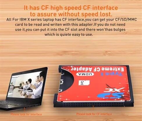 SD SDHC SDXC to CF Type I Compact Flash Memory Card Extreme Adapter Reader in Saudi Arabia