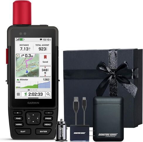 Garmin GPSMAP H1 Premium GPS Handheld Navigator with Touchscreen and Buttons, Durable IP67 Water Rating, Long Battery Life, Flashlight, Preloaded Maps | Signature Series Power Bundle in Saudi Arabia