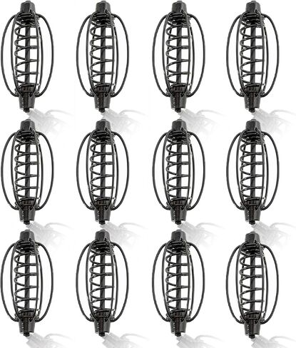 12 PcsSpringFishing Feeder Carp Bait of Bream Tackle Cage Bait Cage Holder Fishing Tackle Equipment Accessories in Saudi Arabia
